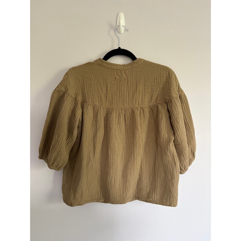 Xirena Clem Cotton Gauze Top Fernwood Size S Popover Boho GUC | Retail $186 - Picture 4 of 7
